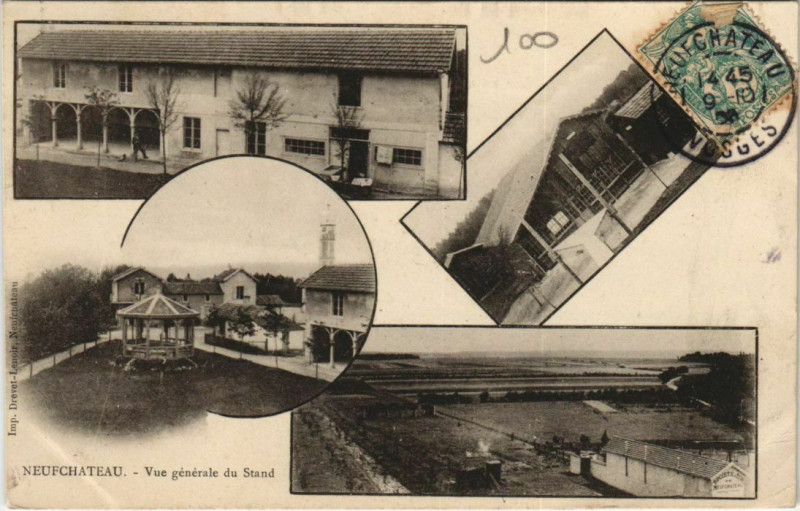 Carte postale ancienne De Neufchateau -Vue générale du Stand