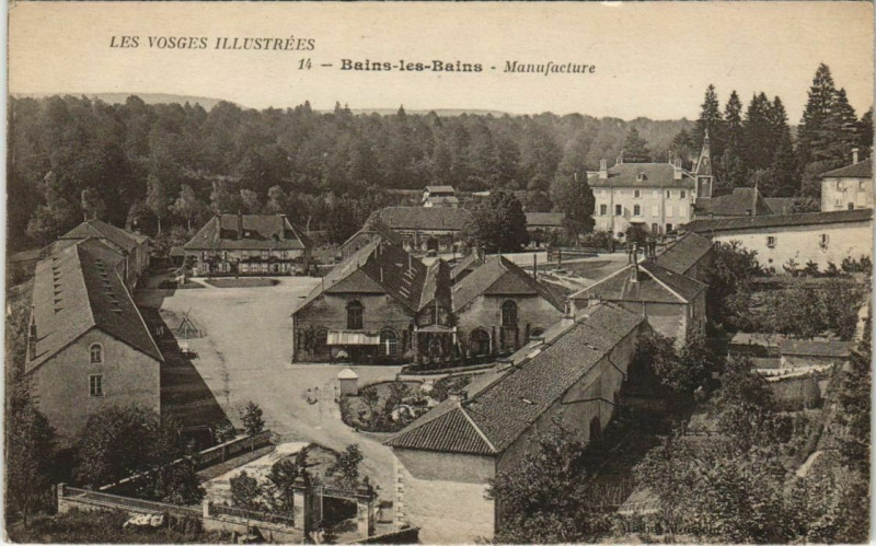 Carte postale ancienne Bains-les-Bains - Manufacture