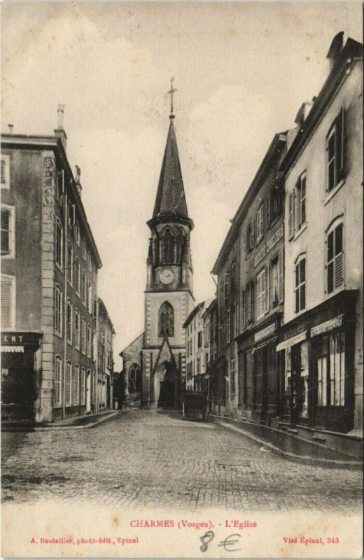 Carte postale ancienne Charmes Eglise à Charmes