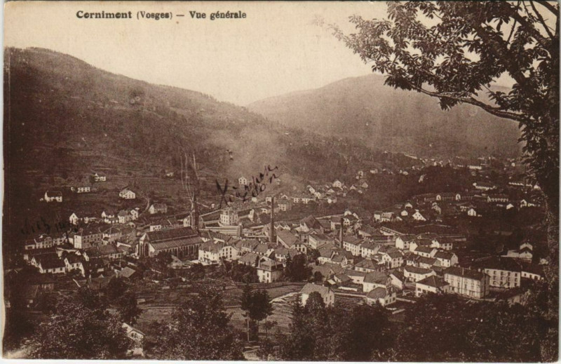 Carte postale ancienne Cornimont - Vue générale à Cornimont