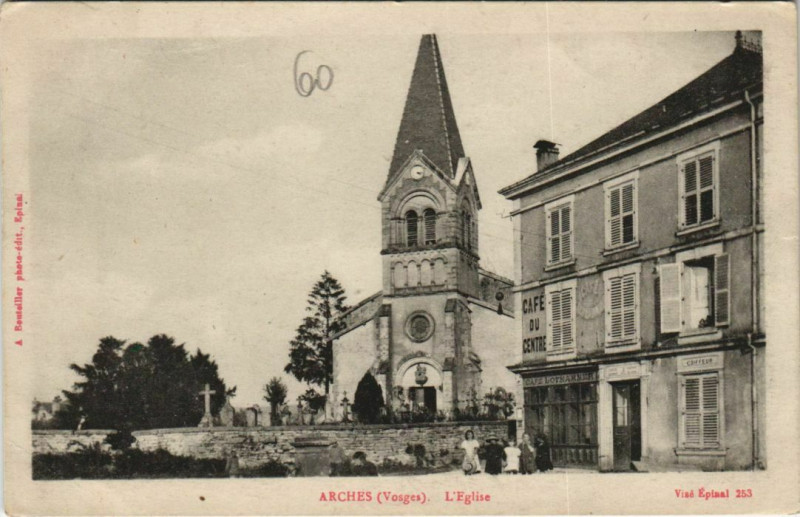 Carte postale ancienne Arches - L'Eglise à Arches