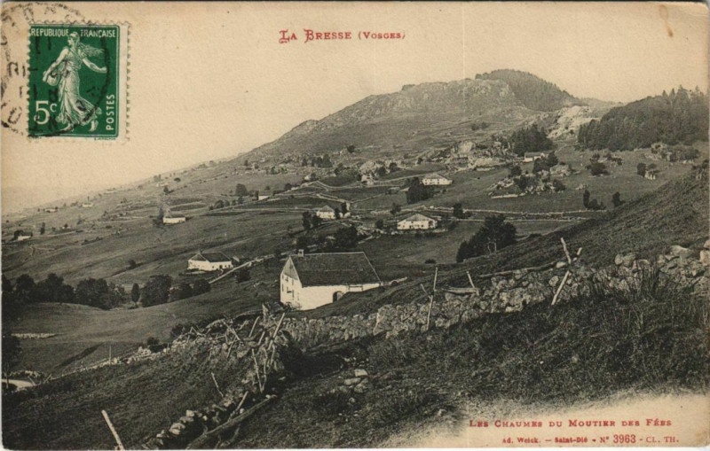 Carte postale ancienne La Bresse Vosges à La Bresse