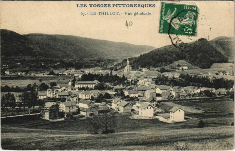 Carte postale ancienne Le Thillot ve générale au Thillot