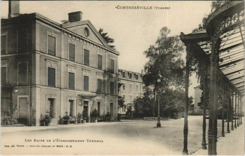 Carte postale ancienne Contrexeville.-les-Bains de l'etablissement