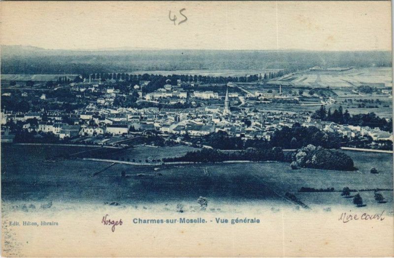 Carte postale ancienne Charmes-sur-Moselle - Vue générale à Charmes