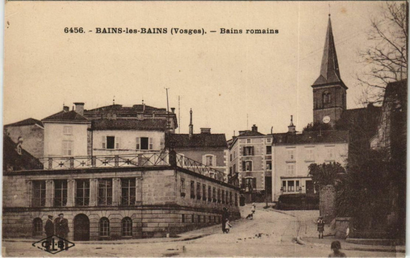 Carte postale ancienne Bains-les-Bains - Bains romains