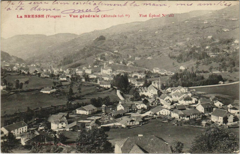 Carte postale ancienne La Bresse - Vue générale à La Bresse