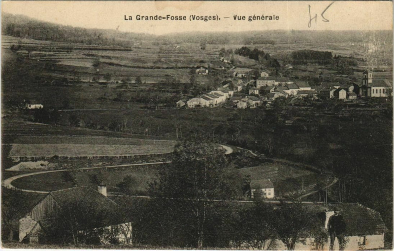 Carte postale ancienne La Grande-Fosse - Vue générale à La Grande-Fosse