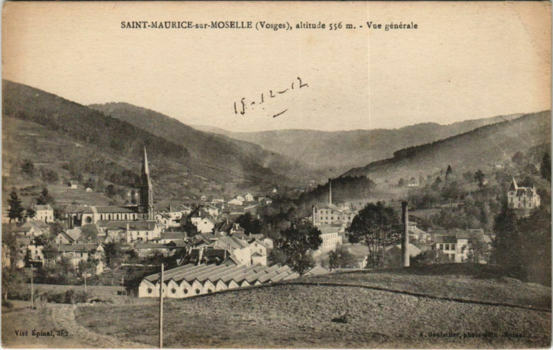 Carte postale ancienne Saint-Maurice-sur-Moselle - Vue générale