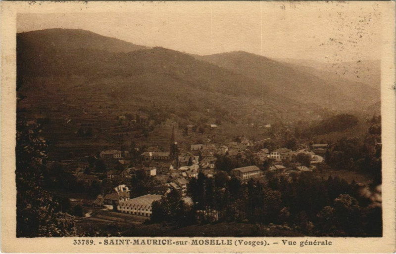 Carte postale ancienne Saint-Maurice-sur-Moselle - Vue générale