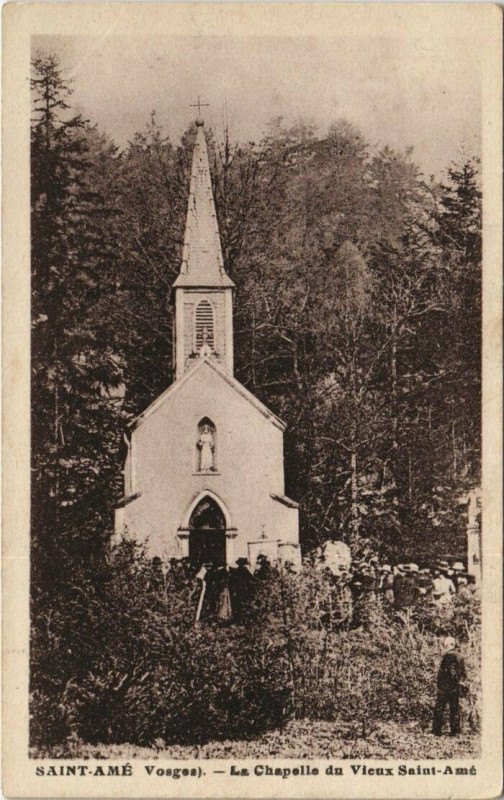 Carte postale ancienne Saint-Ame - La chapele du vieux