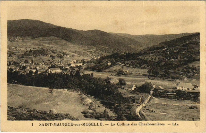 Carte postale ancienne Saint-Maurice-sur-Moselle - La colline des