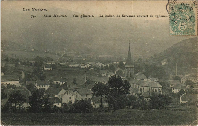 Carte postale ancienne Saint-Maurice - Vue générale