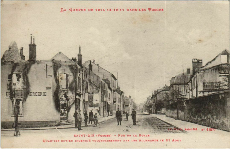 Carte postale ancienne Saint-Die - Rue de la bolle