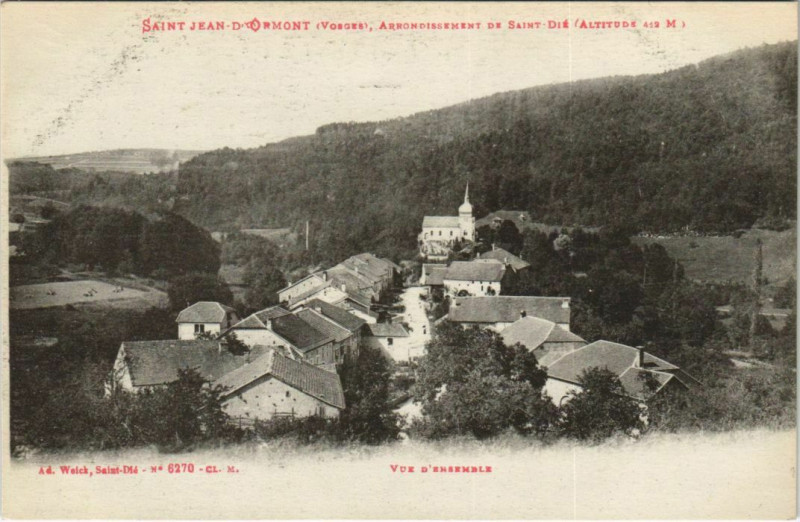 Carte postale ancienne Saint-Jean - Vue d'ensemble