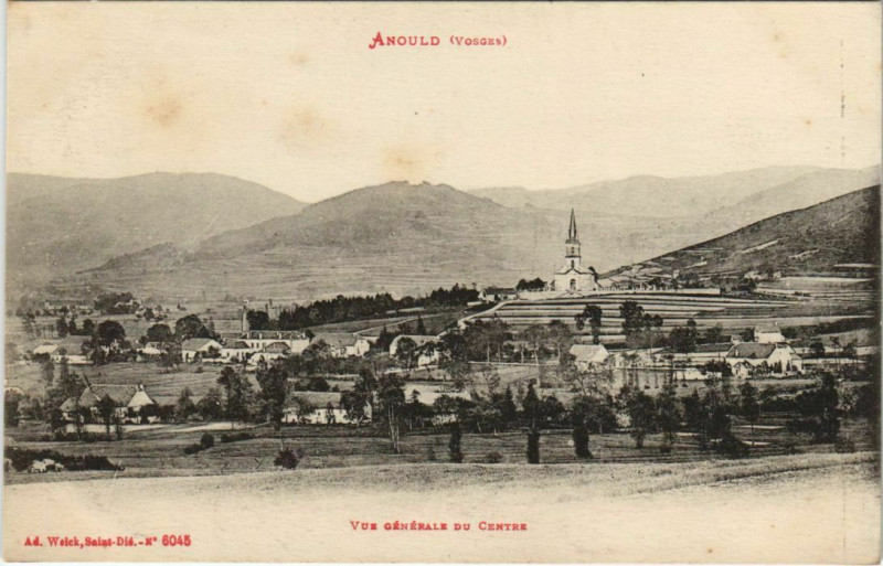 Carte postale ancienne Anould - Vue générale à Anould