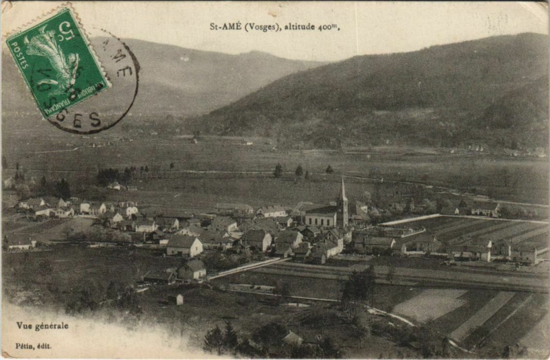 Carte postale ancienne Saint-Ame - Vue générale