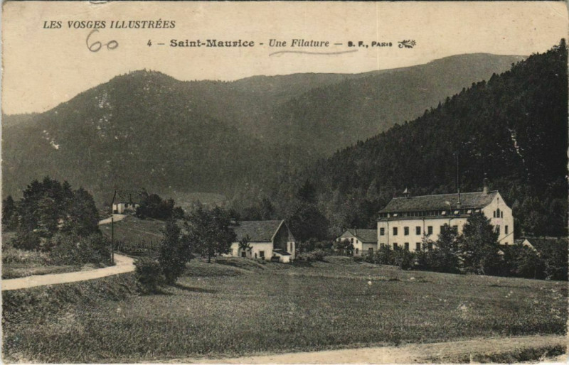 Carte postale ancienne Saint-Maurice - Une filature