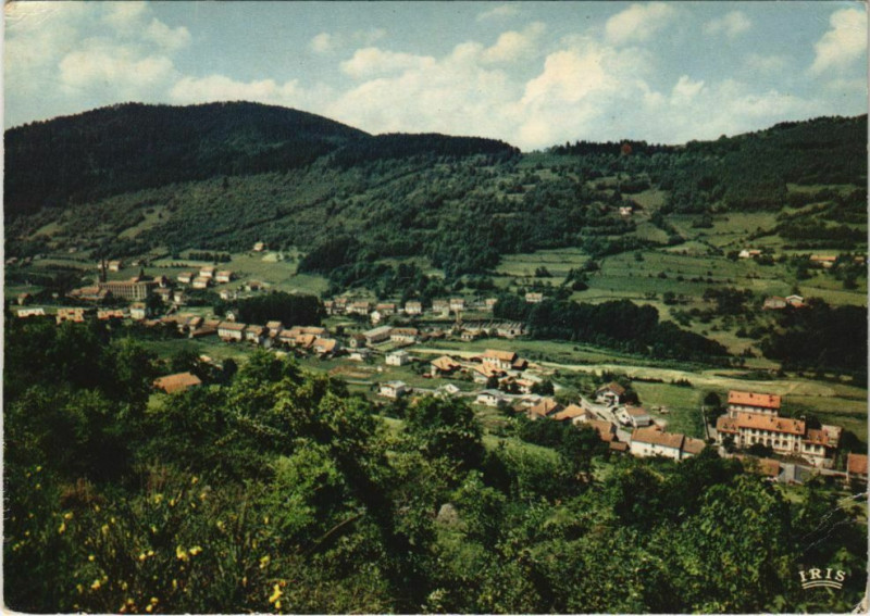 Carte postale ancienne Plainfaing - Vue générale à Plainfaing