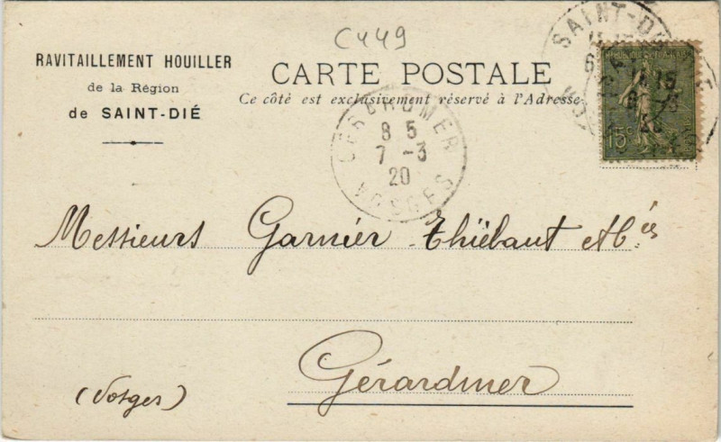 Carte postale ancienne Ravitaillement Houiller