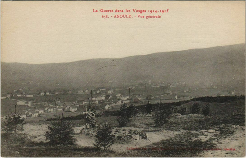 Carte postale ancienne Anould - Vue générale à Anould