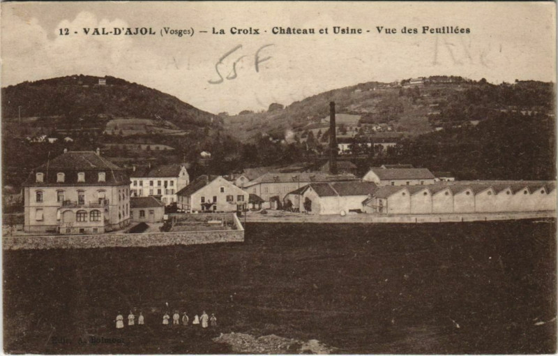 Carte postale ancienne Val-d'Ajol - La croix