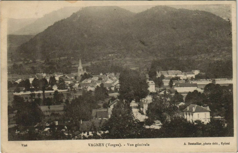 Carte postale ancienne Vagney - Vue générale à Vagney