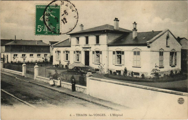 Carte postale ancienne Thaon-les-Vosges - L'Hopital