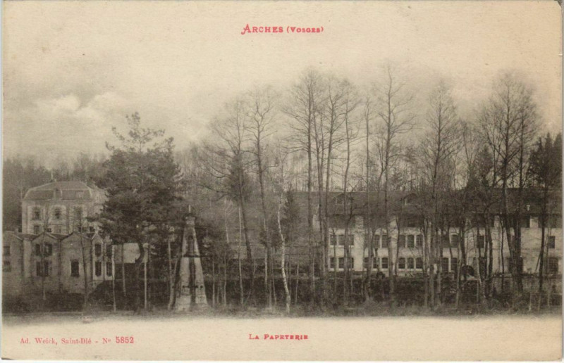 Carte postale ancienne Arches - La paperterie à Arches