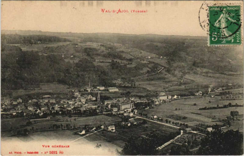 Carte postale ancienne Val-d'Ajol - Vue générale