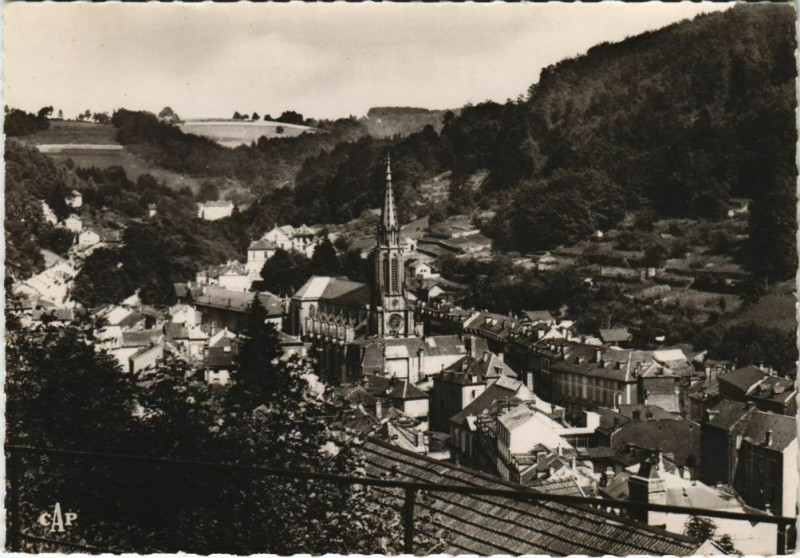 Carte postale ancienne Plombieres - Vue générale