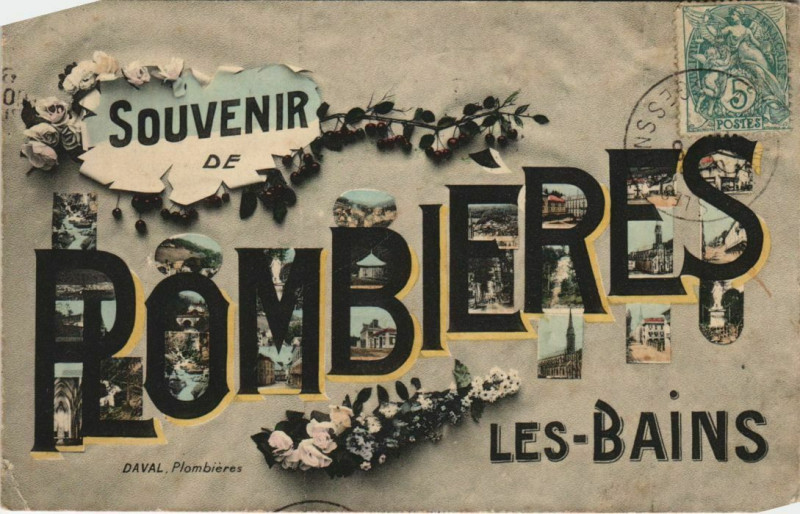 Carte postale ancienne Souvenir de Plombieres-les-Bains