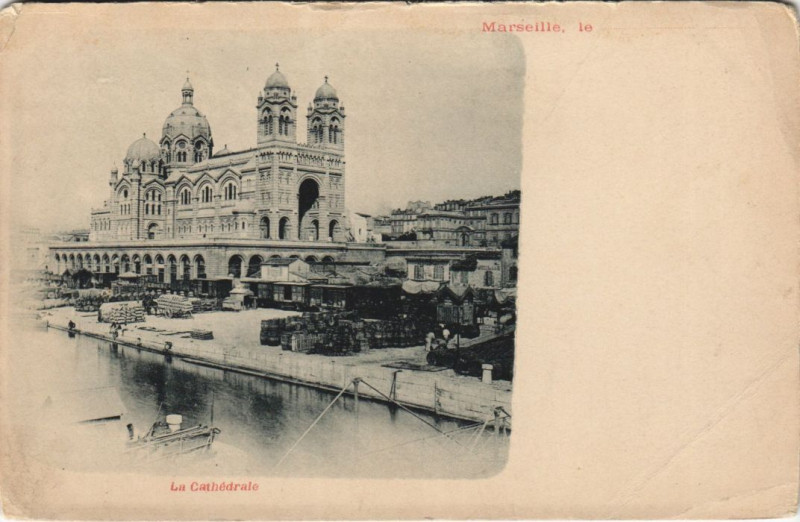 Carte postale ancienne Marseille - La cathedrale à Marseille