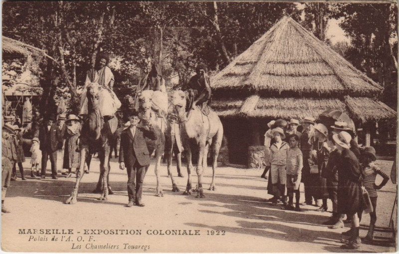 Carte postale ancienne Marseille - Expo Coloniale à Marseille