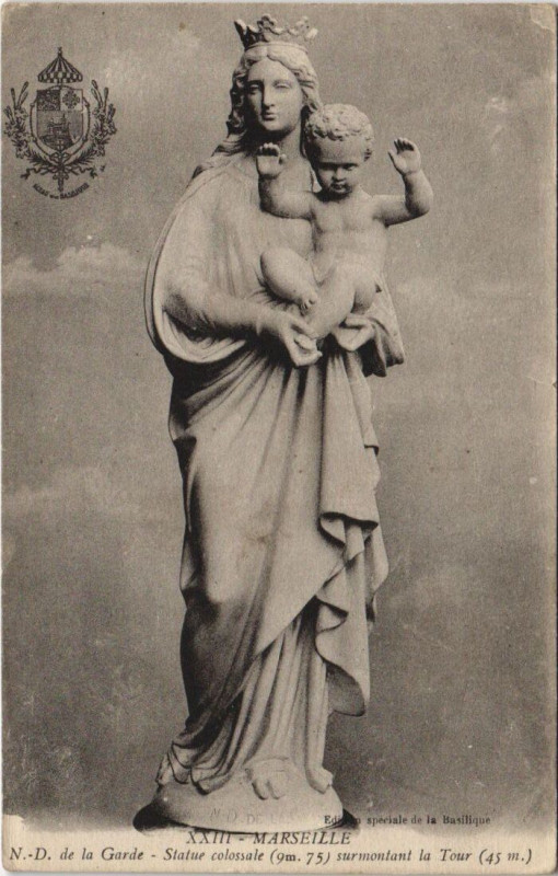Carte postale ancienne Marseille - De la garde à Marseille