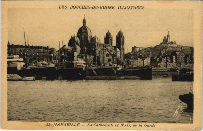 Carte postale ancienne Marseille - La cathedrale à Marseille