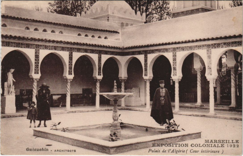 Carte postale ancienne Marseille - Expo coloniale à Marseille