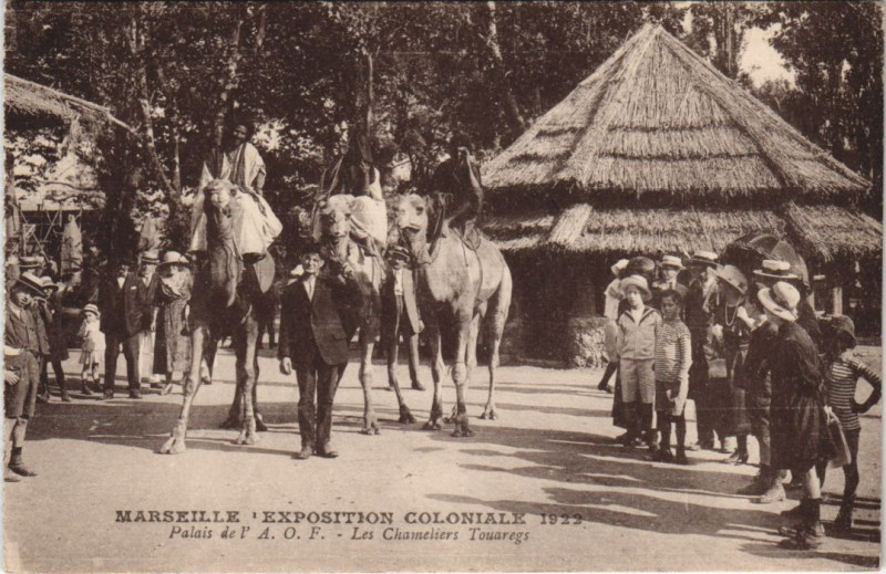 Carte postale ancienne Marseille - Expo coloniale à Marseille