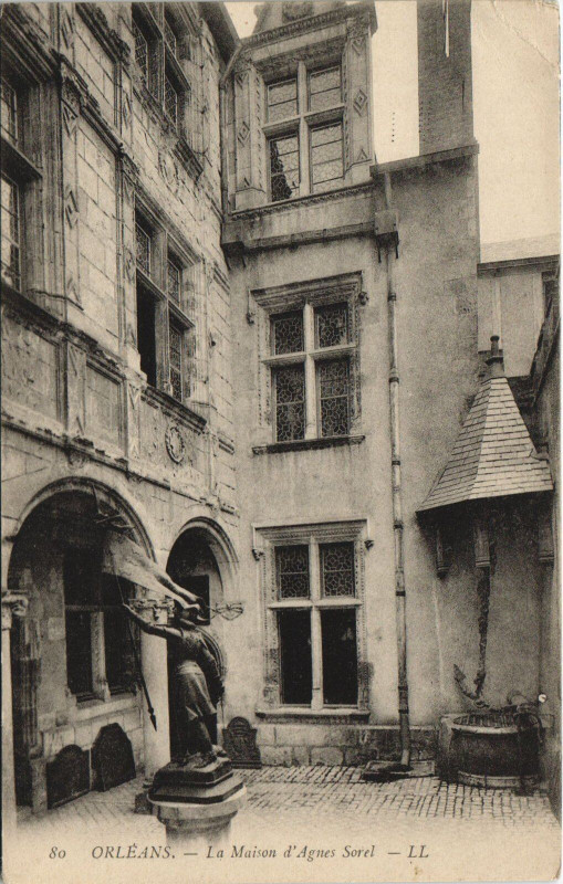Carte postale ancienne Orleans - La maison d'agnes à Orléans