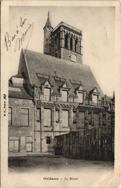 Carte postale ancienne Orleans - Le musée à Orléans