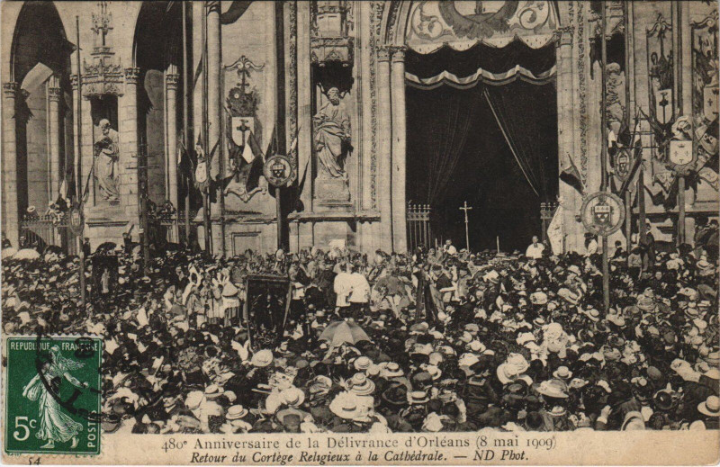 Carte postale ancienne Orleans - Anniversaire de la delivrance à Orléans
