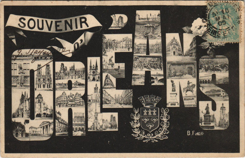 Carte postale ancienne Orleans - Souvenir de à Orléans