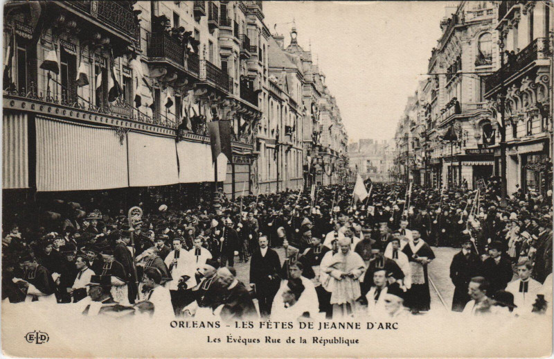 Carte postale ancienne Orleans - Les fetes de jeanne à Orléans