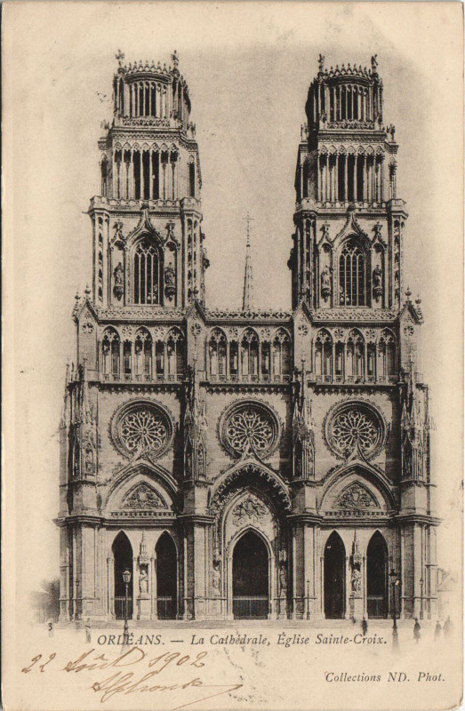 Carte postale ancienne Orleans - La Cathédrale à Orléans