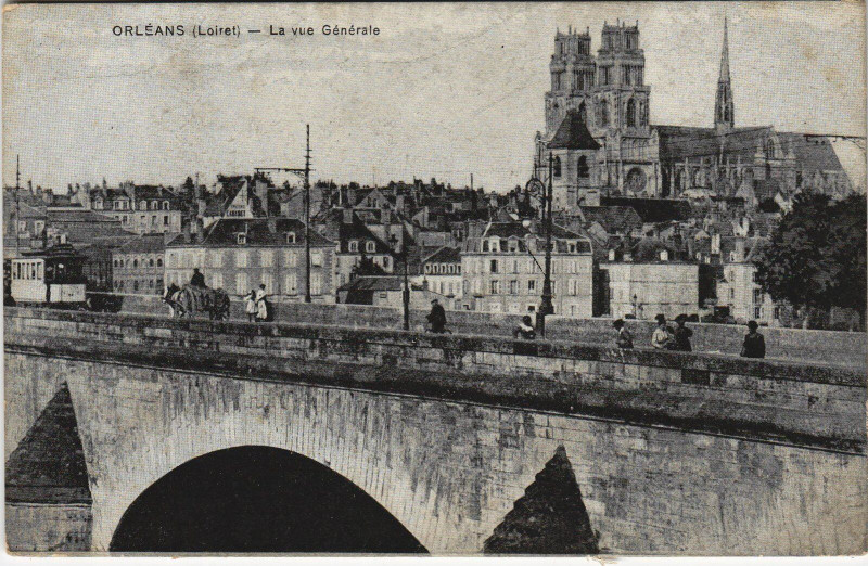 Carte postale ancienne Orleans - La vue générale à Orléans