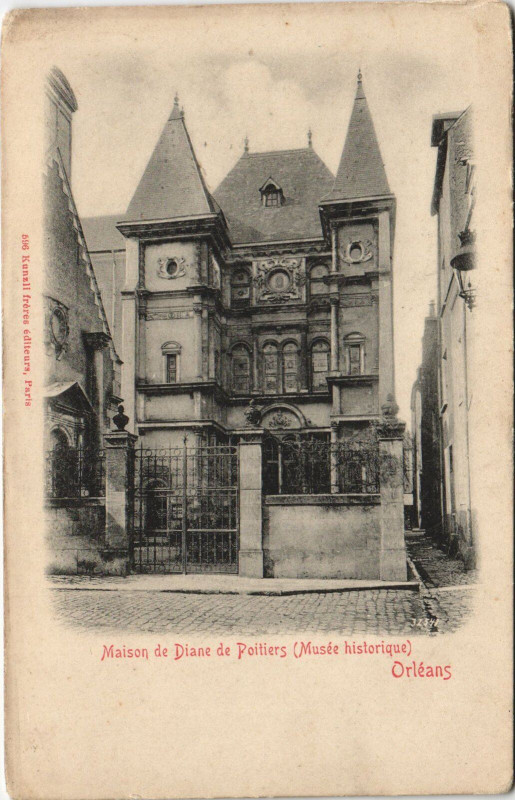 Carte postale ancienne Orleans - Maison de poitiers à Orléans