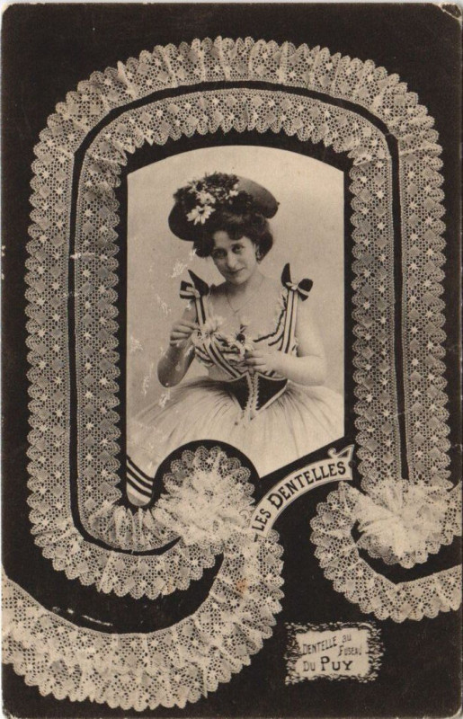 Carte postale ancienne Dentelle du Puy