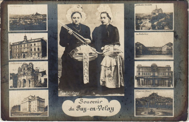 Carte postale ancienne Souvenir du Puy-en-Velay