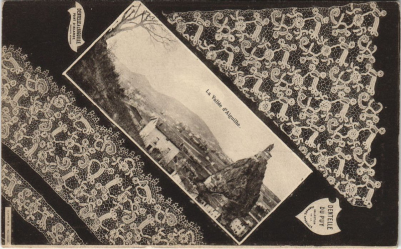 Carte postale ancienne Le Puy - Le vallée d'aiguihe
