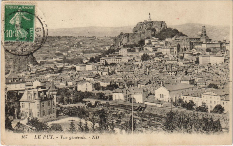 Carte postale ancienne Le Puy - Vue générale